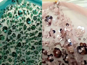 COD!!!Kain Tille Korea Full Payet Saroski jepang premium/Tille kebaya pengantin mewah