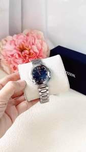 ĐỒNG HỒ NỮ CHÍNH HÃNG CITIZEN EX1516-52E Eco-Drive Capella Diamond Ladies Black Dial For Women