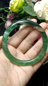 Green Strawberry Starlight Quartz Bangle 61mm 绿草莓千层星光水晶手镯 61mm
