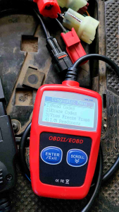 Scanner OBD 2 motor injeksi versi kabel 5 fungsi digital/android