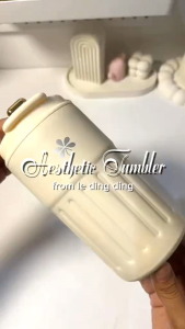 Le Ding Ding - Gelas Kopi Botol Minum Aesthetic Tumbler Termos Kopi Mini Tahan Panas 12 Jam