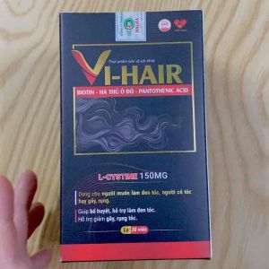 Vi-Hair hộp 30v - Bổ huyết hỗ trợ làm đen tóc giảm gãy rụng tóc