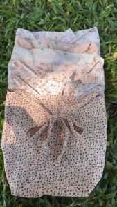 รวมกระเป๋าผ้าสายผูกโบว์ โทนน้ำตาลลายดอกไม้ 🐻🌼