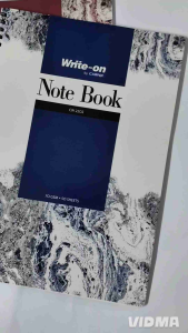 Write-on Note Book A4 spiral 70 GSM 50 sheets marbled design
