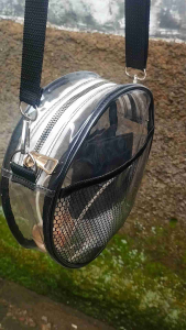Tas PVC Bening Transparan - Tas slempang wanita - Tas wanita - Tas transparans bulat