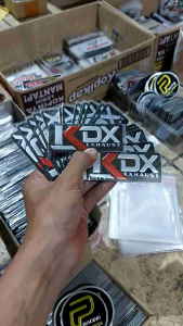 Emblem knalpot merek KDX EXHAUST Model timbul free paku rivet