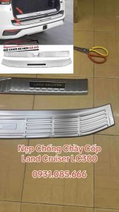 Nẹp Chống Chầy Cốp Trong Ngoài Land Cruiser LC300 2023 2024 2025 - Ốp Bảo Vệ Chống Xước Cốp Sau Toyota Land Cruiser LC 300 2023/2025
