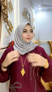 Dress wanita katun Rayon polos ld 110cm pb 138cm