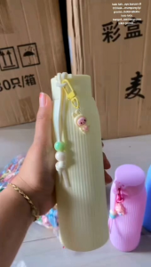 botol labubu viral+ box (botol macaron labubu)