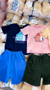 (พร้อมส่ง)ชุดเด็กผู้ชาย ชุดเซ็ต 2 ชิ้น ป้าย bb kids เสื้อยืดคอกลม+กางเกงขาสั้น