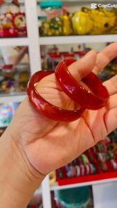 Vòng tay đá Mã Não đỏ gạch bản hẹ mang lại May mắn Tài Lộc cho Nữ.