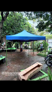 tenda lipat tenda bazar 3x3 super ketebalan besi 1.4mm