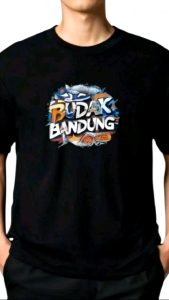 Kaos Distro Budak Bandung Original T-Shirt Pria Wanita Motif Sneaker Basket Grafiti Cotton Combed 24s