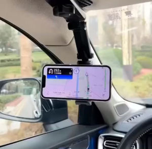 Car Sun Visor Hand Phone Holder Shockproof multiple use 1080° Rotation Phone Bracket pemegang telefon bimbit kereta