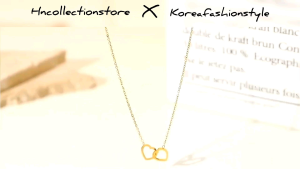 Titanium Kalung Anti Karat & Anti Luntur Emas Hati Simple Liontin Perhiasan Wanita