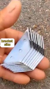 MJ88 Siku Plat Besi Bingkai Segitiga Plat Siku Besi Ambalan Siku Rak Kayu