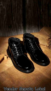 Sepatu PDH Pria Harian POLRI SECURITY SATPAM DAN INSTANSI LAIN
