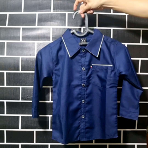 Kemeja Panjang Polos Anak-anak Kemeja Smile Anak.