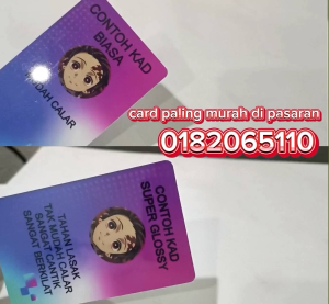 DESIGN SENDIRI CUSTOM KAMI PRINT saja. NAK BUAT 1PCS PUN BOLEH.EMPLOYEE ID CARD / MEMBERSHIP VIP ID PVC BAG TAG