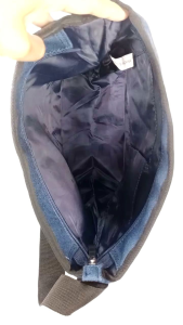 Tas second model selempang bahan kanvas