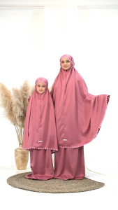 Mukena Dewasa Model Raveena 2 in 1: Keunggulan & Motif Polos