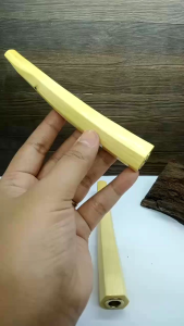 klokotan once pipa kayu kemuning gading model segi enam A435