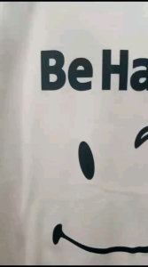 Sweater Oblong BE HAPPY SMILE Atasan Wanita Atau Remaja Kekinian Bahan FLEECE Size M-L-XL