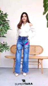 TR16 - (PRODUK TERBARU) CELANA JEANS CUTBRAY KULOT WANITA SZ 28-31 PINGGANG KARET STREET