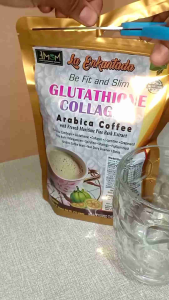 slimming coffee with glutathione and collagen mix