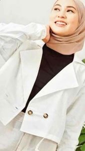 Blazer - kekinian - atasan wanita korea - Blazer Crop Top Wanita Casual Korean Style