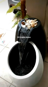 Modern Couple M1 Wedding Gift Valentine Lovers Water Fountain Hadiah Perkahwinan Birthday Anniversary Garden Living Room