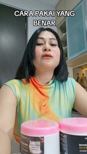 Pelurus Rambut Permanen Original 100% untuk rambut Rusak dan Kering Tanpa Catok Pink Smooth And Moisten Hair Film No Steaming / Masker Rambut Creambath Hair Mask