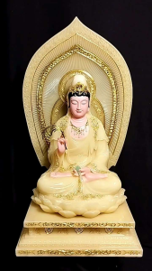 [ Cao 40 cm ] Tượng Quan Âm Bồ Tát Bột Đá Thạch Anh Đài Loan Cao Cấp