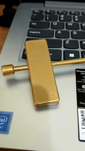 Hanger Jepit Celana Aluminium Alloy Gold Series (444)