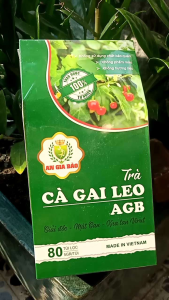 Trà Cà Gai Leo AGB 1 hộp có 80 túi lọc 400gr dùng 2 tháng. Giúp Giải độc gan mát gan ngăn chặn quá trình xơ gan xua tan virut.