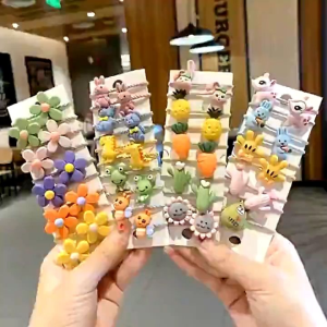 F1007 Ikat Rambut Anak 10 in 1: Aksesoris Rambut Kreatif