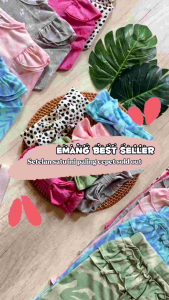 Newborn - 18 bulan Setelan Baby Perempuan ADREENA By Mybee Oneset Baju Panjang Bayi Cewek Free Headband Murah