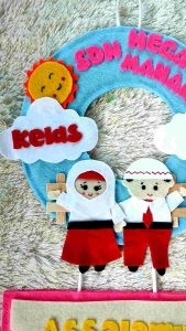 Hiasan Pintu Kelas Assalamualaikum Welcome to Our Class