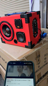 new ลำโพงบลูทูธ พร้อมฟัง ดอกเบส 6.5 ดอกกลาง 3 นิ้ว แหลม 2.5 นิ้ว วัสดุไม้MBF หุ้มpvc งานสวยขนาดพกพาสะดวก