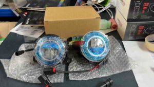 ไฟตัดหมอก LED HONDA ทรงกลม ของใหม่ เทียบแท้ ตรงรุ่น JAZZ CITY CIVIC พร้อมปลั๊กแปลงครบ เหลือง/ฟ้า