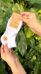 🧦🧦ถุงเท้าเด็กสีขาวผ้าฝ้าย(Cotton)