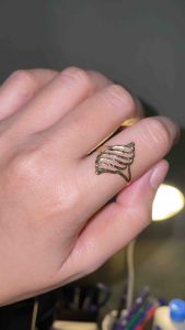 PAWNABLE 18K Saudi Gold Lightweight Spiral Ring(Open back lightweight bendable ) ✨