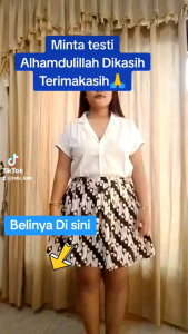 Rok Pendek Batik Wanita BB 45-85