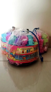 ( BISA COD ) Mainan Anak Puzzle Susun Bongkar Pasang Mr Block 57 PCS