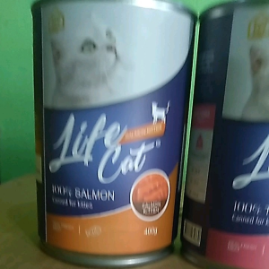 Life Cat Kaleng 400 gram Makanan Kucing Basah Varian Kitten Adult Rasa Tuna Salmon Lifecat Wet Food