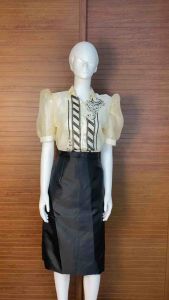 Puff Sleeve Modern Filipiniana- JAYA SEETHRU