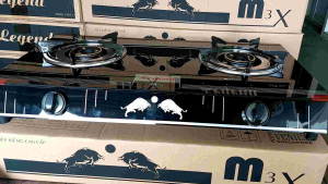 Bếp gas đôi kiếng cường lực tốt legend M3X
