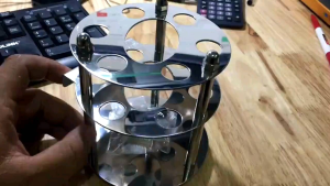 Kệ để bàn chải đánh răng 100% inox 304 kèm 2 ly thủy tinh