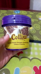 Mohon Dibaca Dulu Ukuran 350g Mini (Bukan 1 KG) Collins Choco Cruncy Malt Crispy Selai Coklat Pasta Dengan Sereal Beras Kemasan 350g (Expired 2026)
