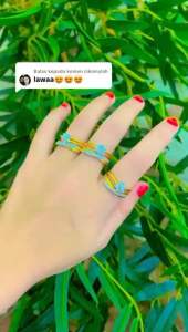 Cincin emas bangkok cop 916 persis ori